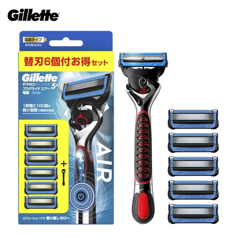 Gillette Razor Fusion 5 Proglide Air Power Razor Micro Vibration High-efficiency Shaver for Man