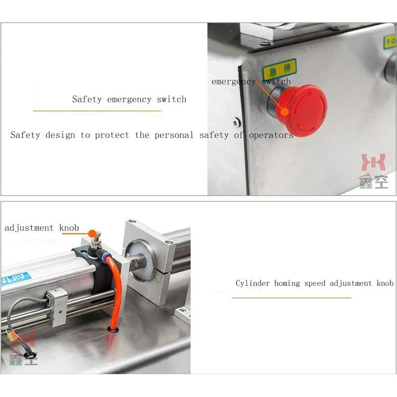 Flow Weighing Type Fully Automatic Double Headed Filling Machine Honey Sesame Sauce Edible Oil Glue Viscous Liquid