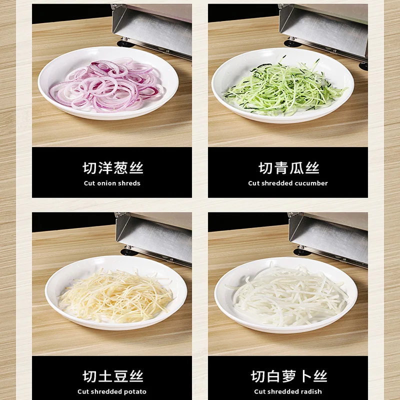 Hotel Canteen Onion Potato Slicer Shredder Lemon Slicer Sausage Slicer Shredder 220V/110V Vegetable Cutter
