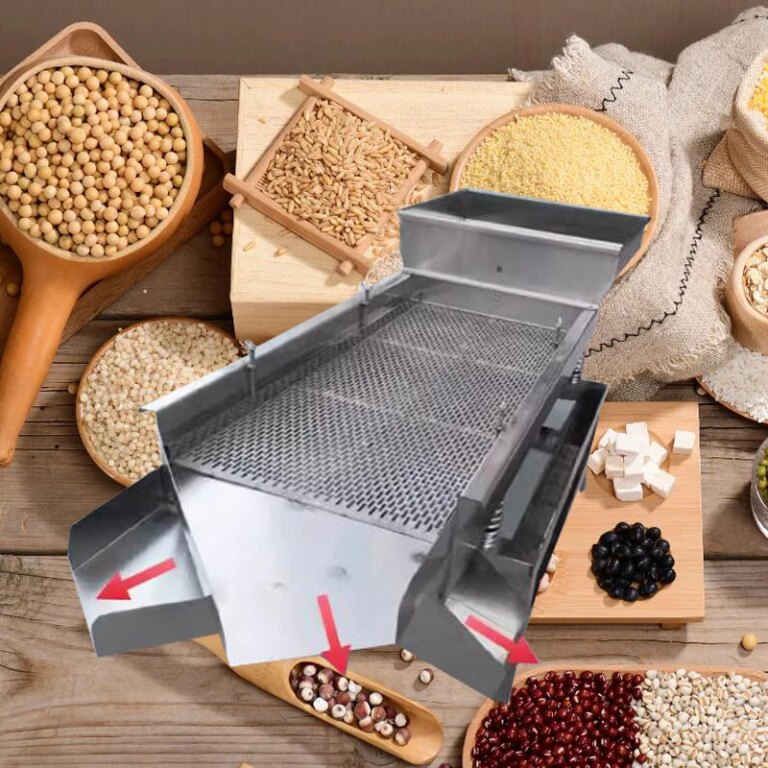 Vibration Screening Machine Industrial Linear Vibration Sorting Machine Automatic Electric Screen Grain Screening Separation Mac