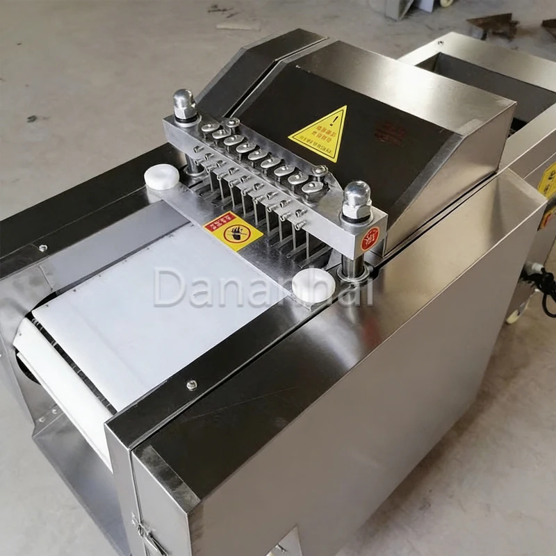 Fully Automatic Cubic Slicer for Beef And Chicken Large Bone Chopper Machine Fresh Meat Cutting Equipment