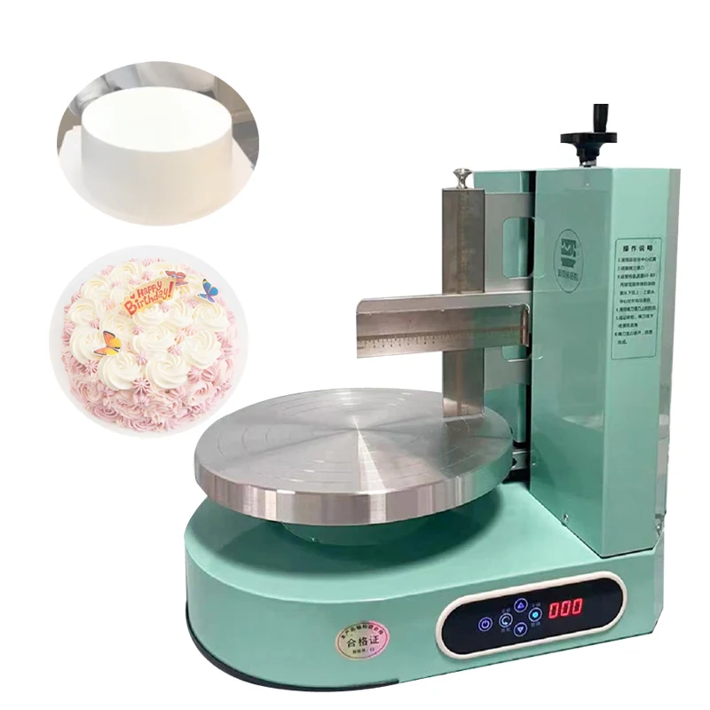 Birthday Cake Spreading Machine Cake Butter Cream Spreading Filling Coating Machine Round Cake Smoothing Machine Spreader