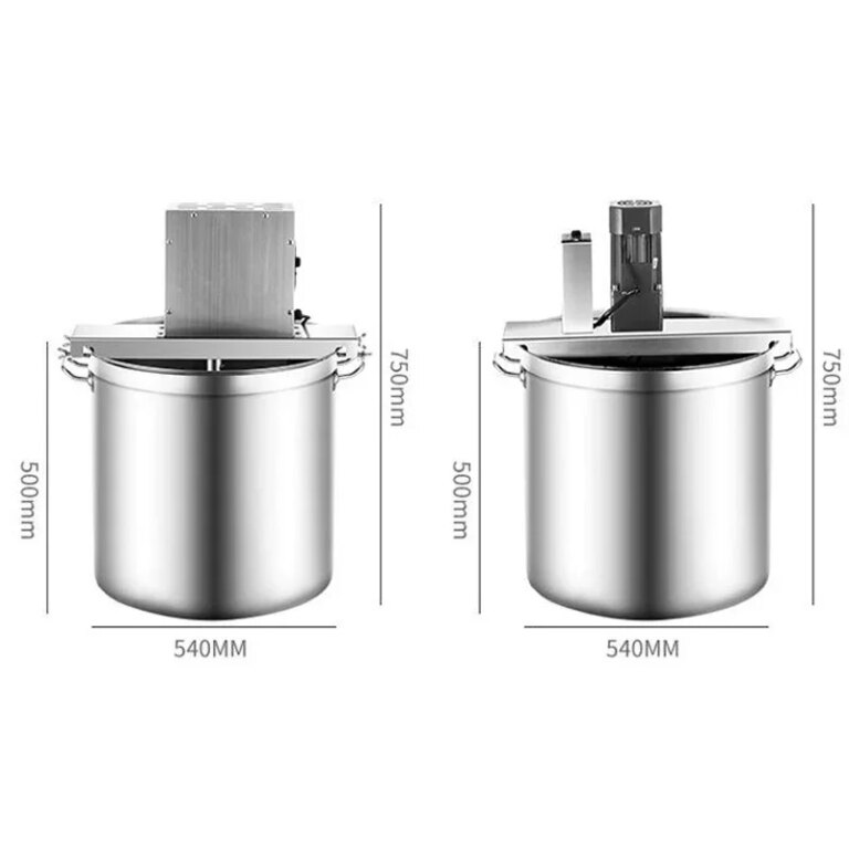 Electric Sauce Paste Cooking Machine With Mixer Soy Beef Sauce Stir-frying Pot Wok Red Bean Paste Fillings Pastry Cooker Pot Mix