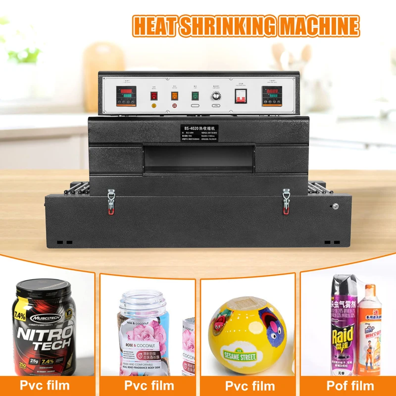 PBOBP Pof And Pvc Heat Tunnel Shrink Film Wrapping/Packing Wrapping Machine For Cartons