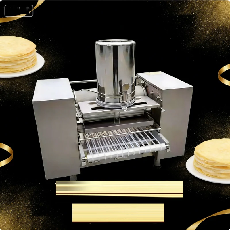 Automatic Thousand Layer Cake Pancake Skin Making Machine Commercial Towel Roll Skin Maker