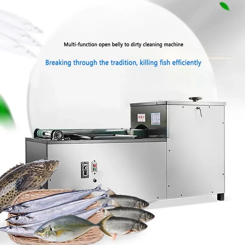 Automatic Small Fish Cleaning Machine Anchovy Fish Killer Machine Small Whitebait Fish Gutting Machine