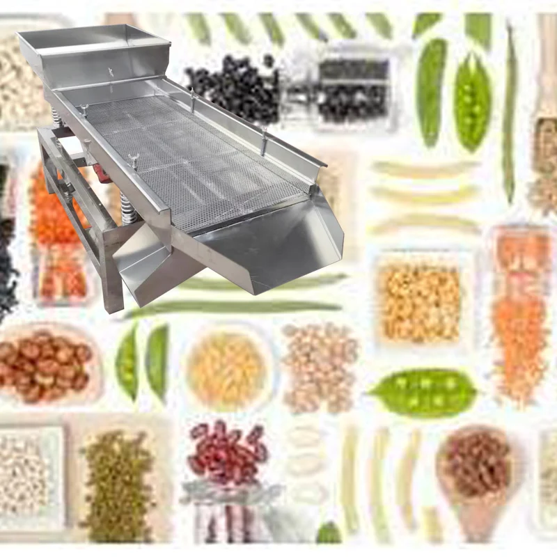 Linear Vibration Screening Machine Particle Size Powder Food White Sugar Grain Sorting Machine Stainless Steel Separation Equipm