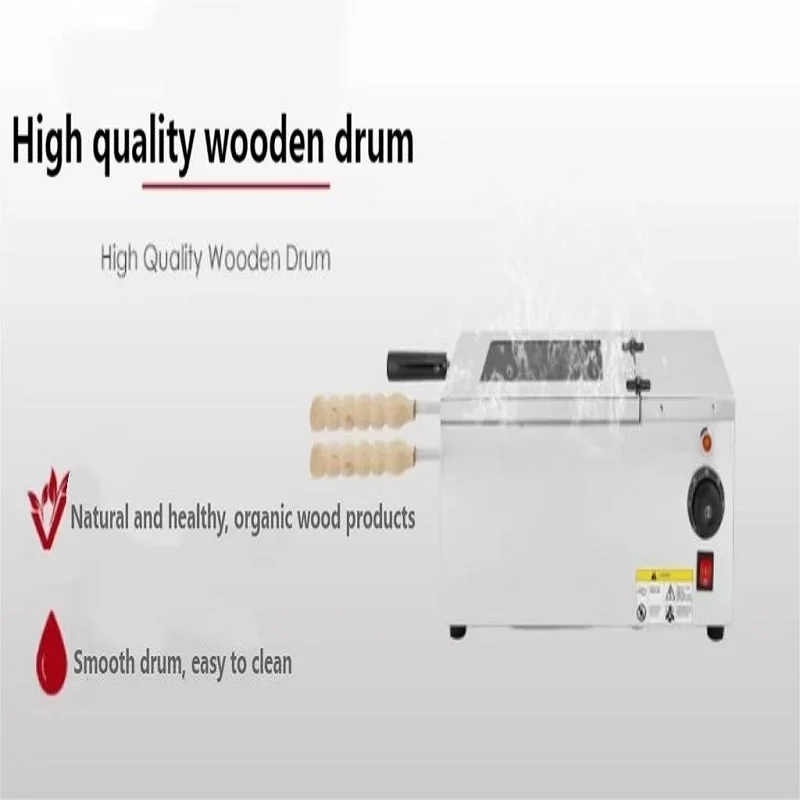 Electric Hungarian Chimney Cake Machine, Waffle Biscuit Machine Bread Roll Baking Machine