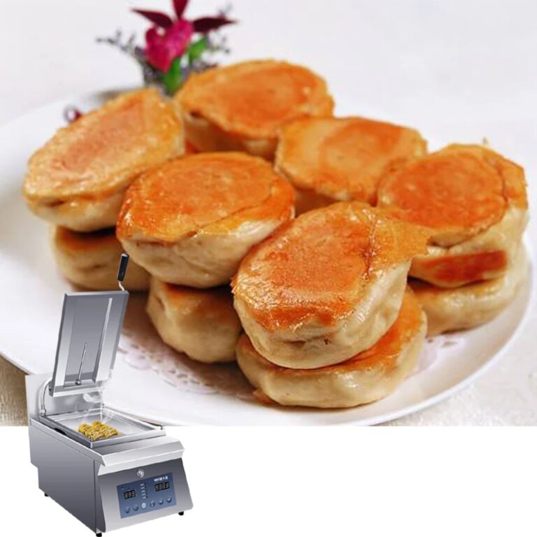 110V 220V Electric Thermal Automatic Fried Dumpling Machine Nonstick Pan Frying Stove Pot Sticker Machine