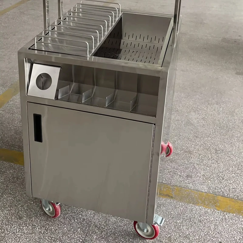 Stainless Steel Fast Food Restaurant French Fry Insulation Machine Multifunctional Commercial Fried Food Display Cabinet