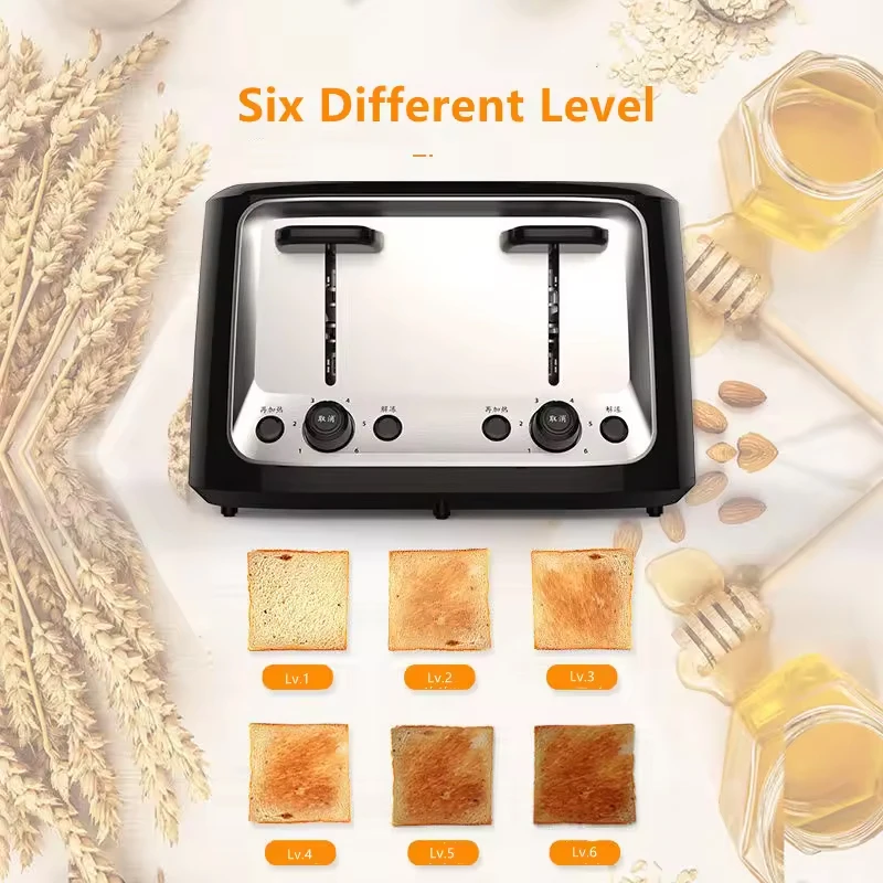 Multi Functional Toasting Sandwich Spitting Driver Commercial Electric Bread Slice Heating Machine