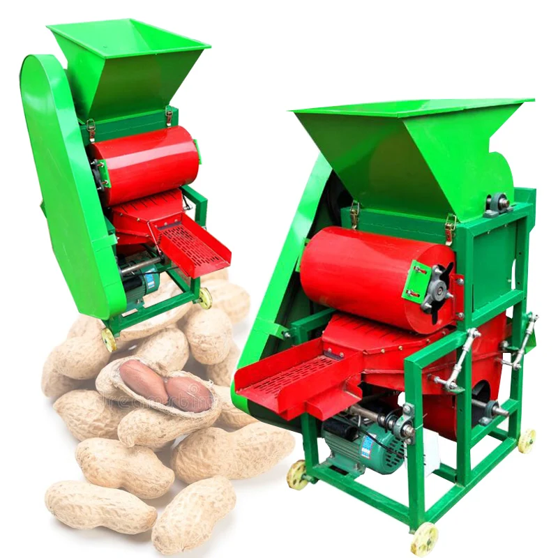 500kg / h Grain Peeling Machine Peanut Shelling Machine Home Small Squeeze Oil Peanut Peeling Broken Skin Machine 220V