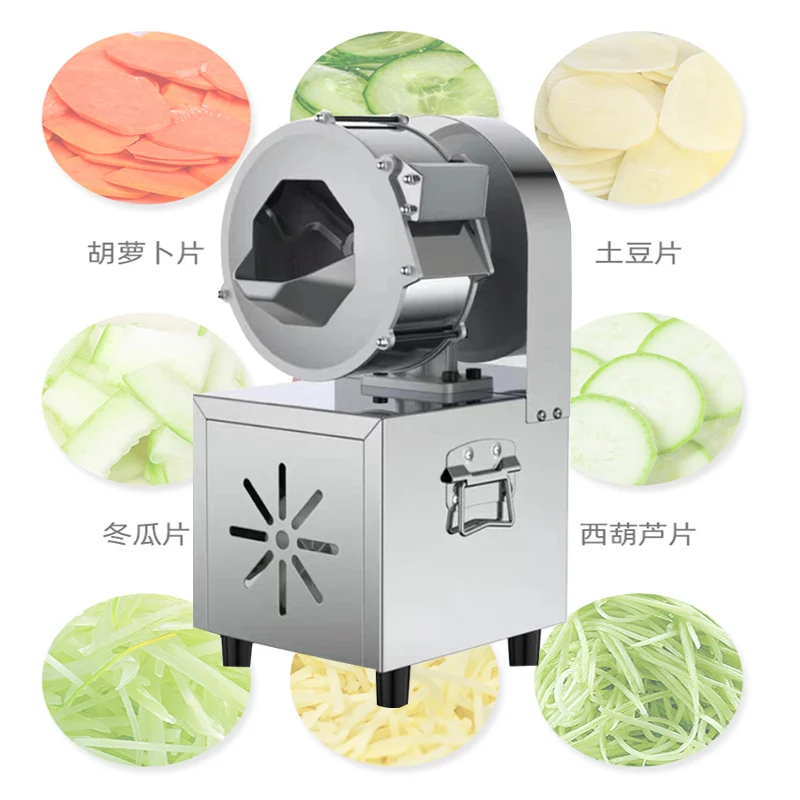 240w Small Vegetable Cutter Machine For Radish Cucumber Potato Slice And Shred Machine