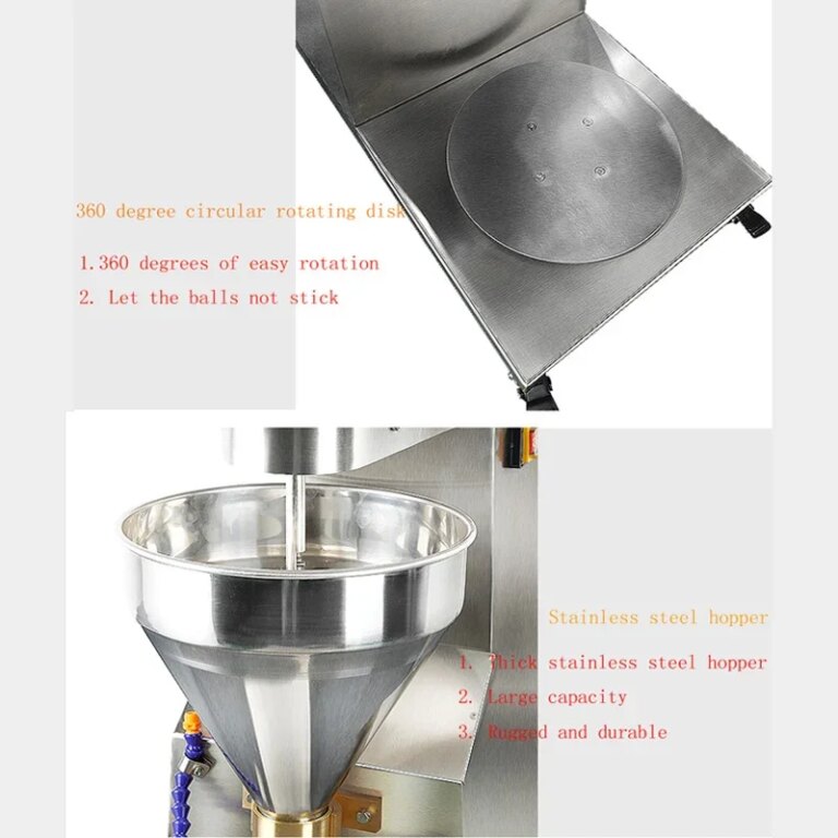 Vertical Meatball Forming Machine Meatball Maker Adjustable Speed Balls Forming Machine Stainless Steel Meat Ball Making Machine