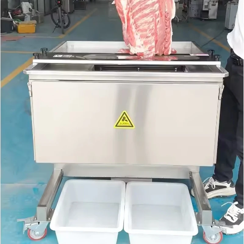 Fully Automatic Fresh Lamb Chop Meat Slicer, Commercial Pork Rib Slicer, High-Yield Beef Slicer