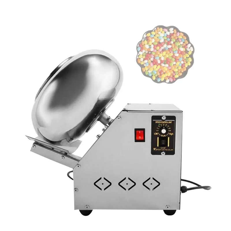 Newest Automatic Nut Peanut Coating Sugarpeanut Seed &small Chocolate &spray Sugar Coating Machine