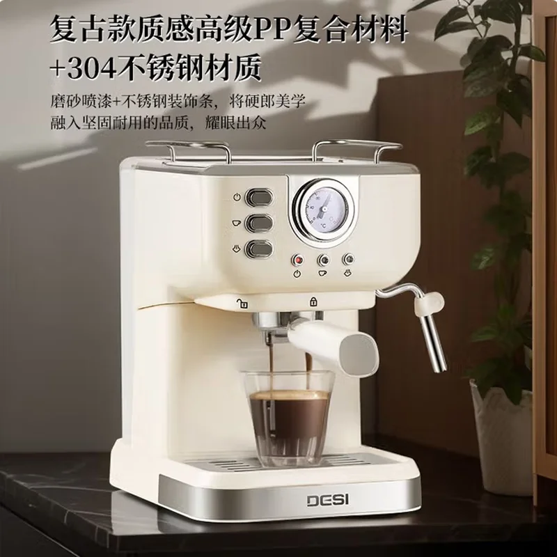 Espresso Coffee Maker With Grinder For Home 2000ML Water Tank & Milk Frother Latte Macchiato Cuppuccino Machines