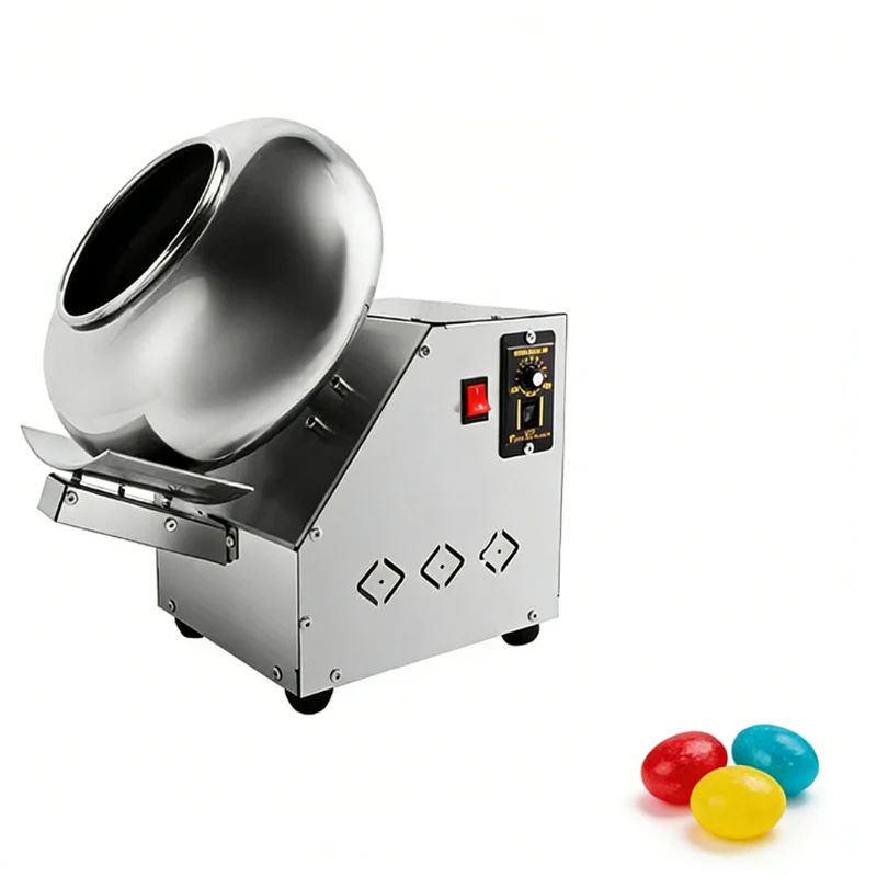 Stainless Steel Chocolate Coating Machine Almond Cocoa Bean Polishing Coater