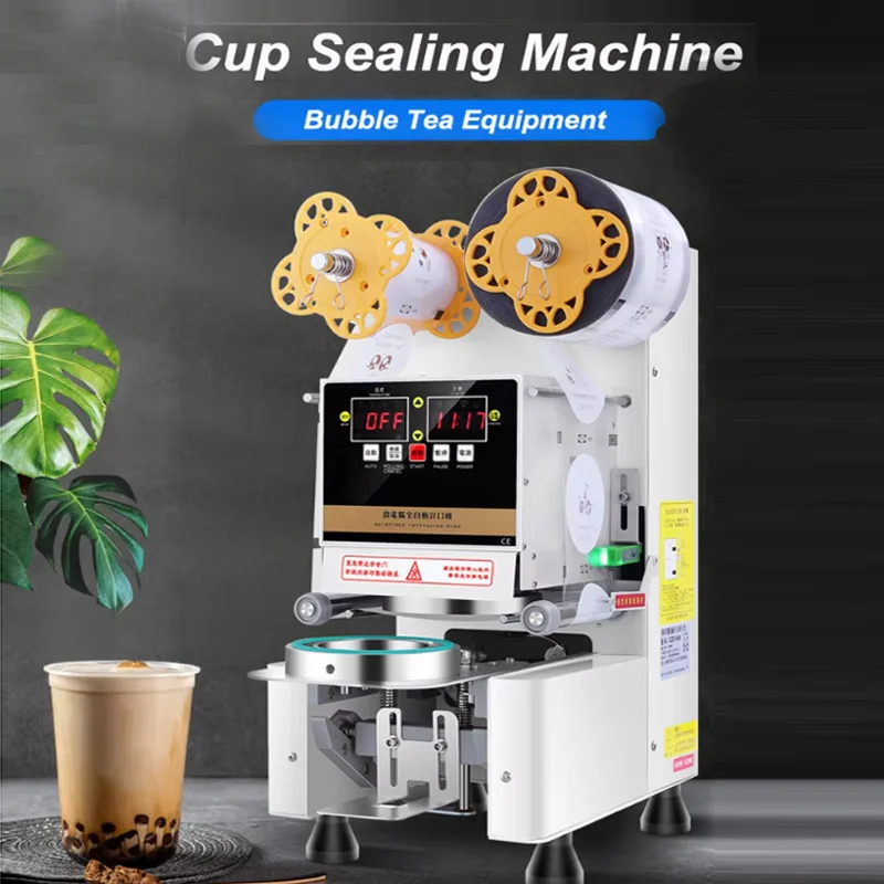 Sealing Machine Fully Automatic Cup Sealing Machine Digital Control LCD Panel Cup Sealing Machine