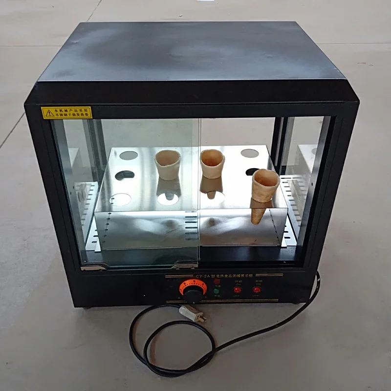 Food Display Case Hamburger Egg Tart Glass Pizza Showcase Three Floors Food Insulation Display Cabinet