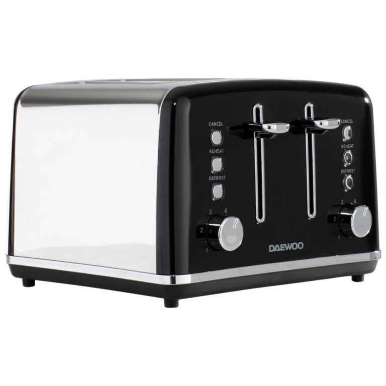 Daewoo SDA1586GE KENSINGTON 4 Slice Toaster in Black