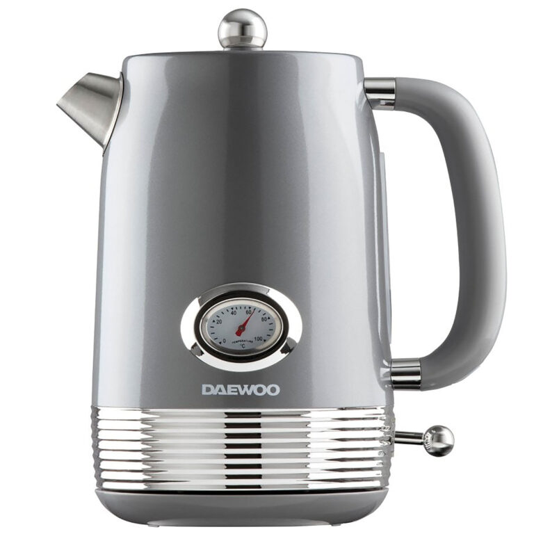Daewoo SDA2747GE Denver Cordless Jug Kettle in Smoked Grey 1 5L 3kW