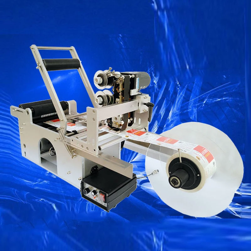 Sticker Sticking Machine Design PBOBP Round Bottle Labeling Machine Label Machine With Printer Code Hot ...