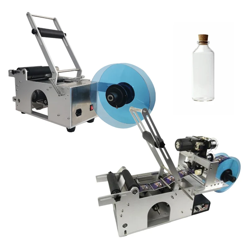 Round Bottle Red Wine Labeling Machine Amall Handheld Semi-Automatic Self-Adhesive Labeling Machine Trademark Machine