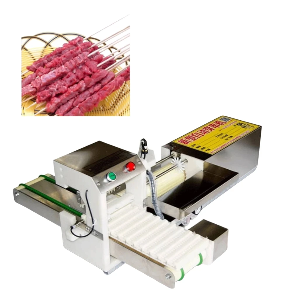 Meat Chicken Meat Satay Kebab Skewer Machine Meat Kebab Skewing Bamboo Rods Skewer Customize Kebab Skewer Machine