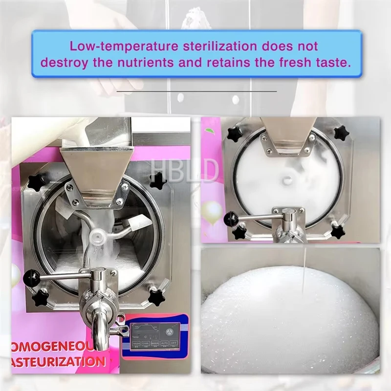 Commercial Milk Gel Ice Cream Pasteurizer High Pressure Pasteurization