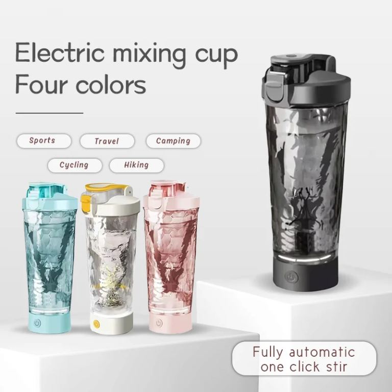 700ml Large Capacity Electric Portable Protein Shaker Bottle, Food-Grade Tritan Material, Fitness Sports Outdoor Water Bottle
