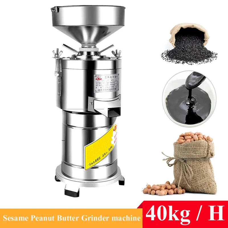 Peanut Butter Machine Grinder Sesame Butter Making Machine Food Processing Machinery Sesame Almond Paste Maker