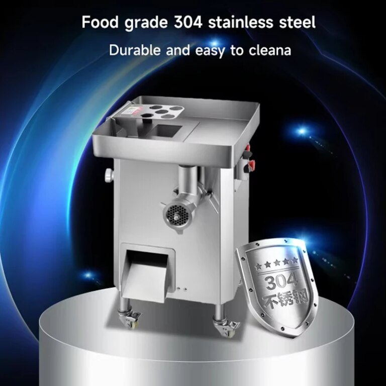 Vertical Meat Cutter Fast Electric Vegetable Chopper Commercial Stainless Steel Meat Grinder