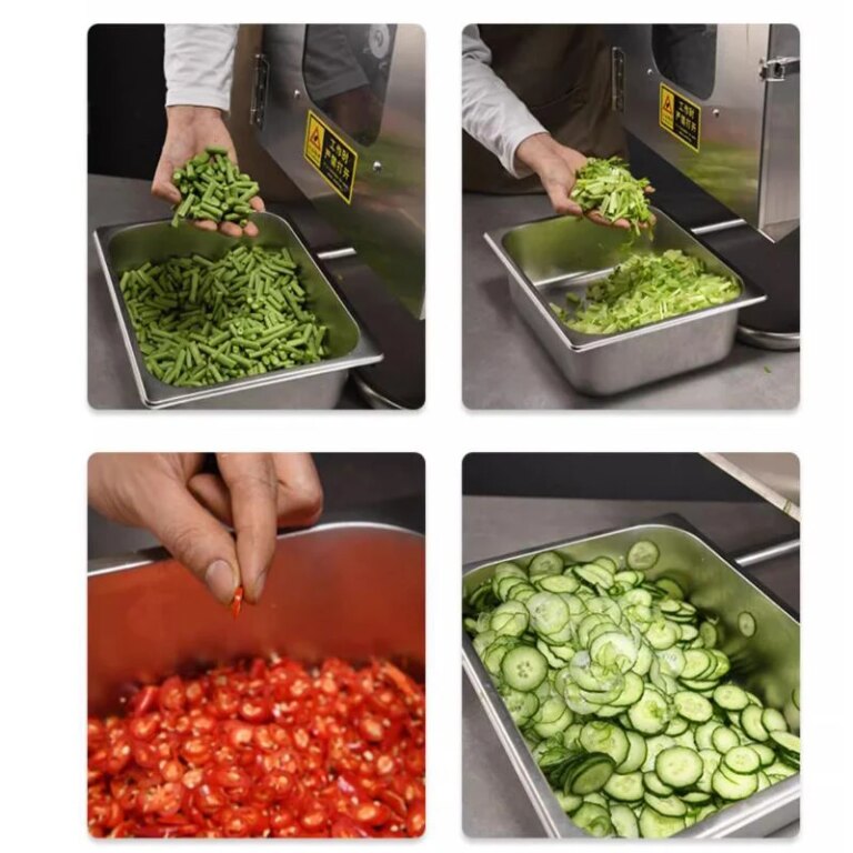110V/220V commercial Vegetable Cutting Machine Slicer Industrial Fruit Vegetable Slicer Cabbage Shredder Machine