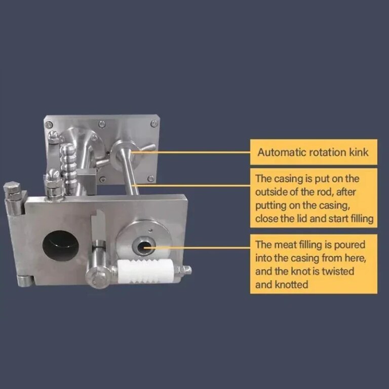 Vertical Manual Stainless Steel Sausage Stuffer Machine Sausage Maker Filling Sausage Filler Meat Tools