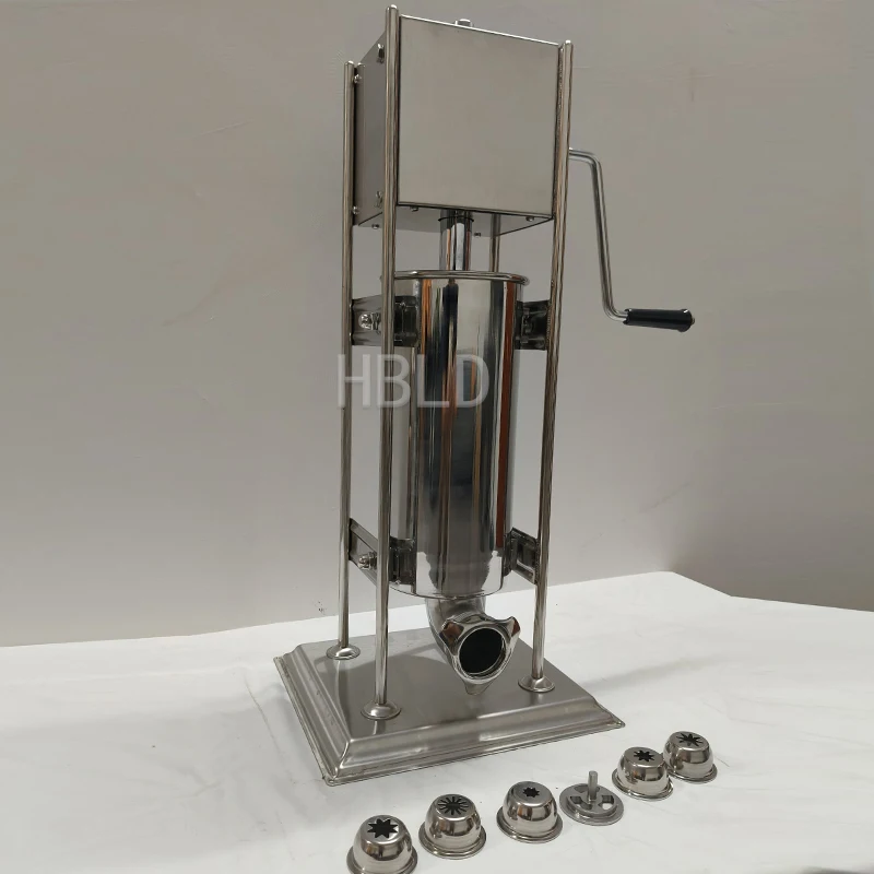 Vertical Stainless Steel Sausage Filling Machine Small Meat Grinder Home Use Compact Sausage Maker for Perfectly Filled Links