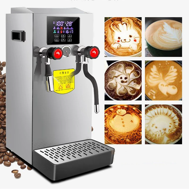 Boiling Water Machine Milk Bubble Machine 12L Steamer Water Boiler Tea Shop Commercial Equipment Machine Coffee Milk Foam Maker