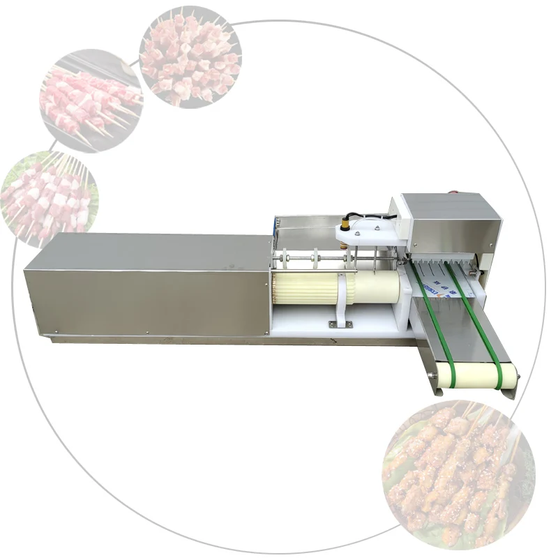 Skewers Kebab Maker Automatic Meat Lamb Satay Skewer Machine Stainless Steel 110V 220V Kebab Barbecue Machine