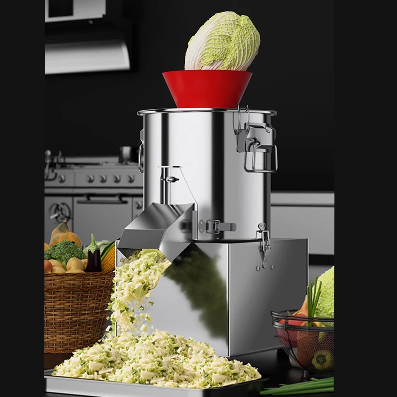 220V Commercial Electric Vegetable Chopper Food Chili And Green Vegetable Granule Chopper
