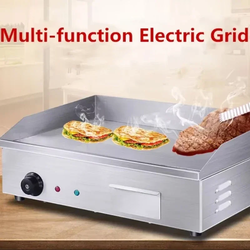 PBOBP Commercial Electric Griddle 29'' Flat Top Grill Countertop Griddle 4400W Stainless Steel Teppanyaki Grill