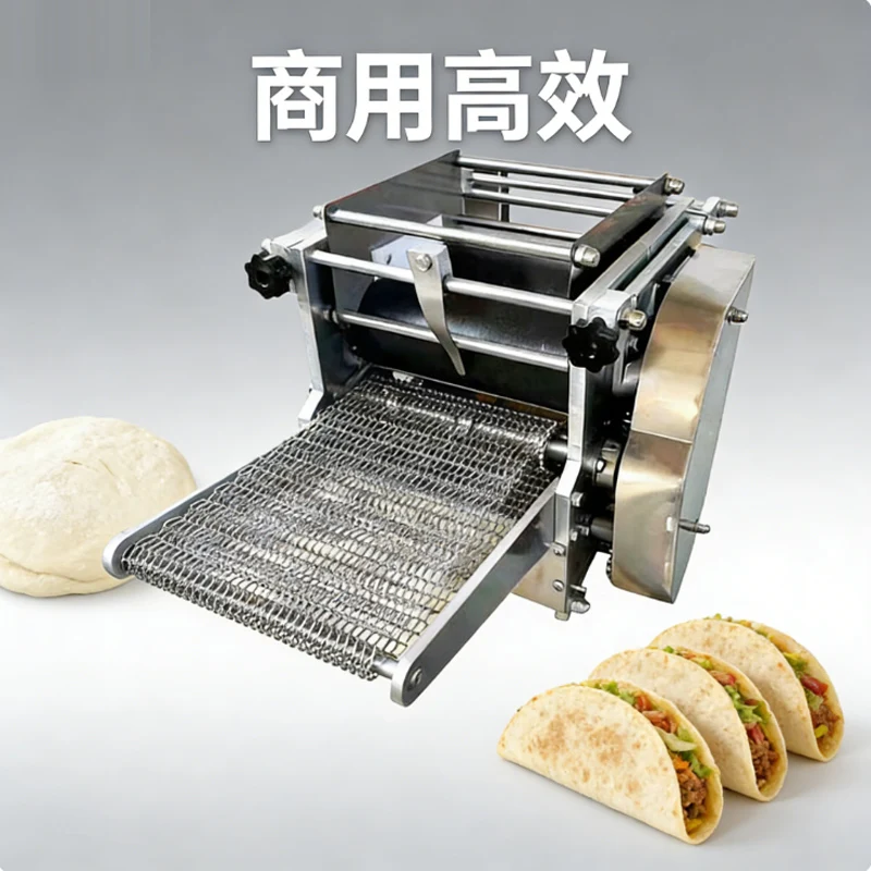 Efficient Corn Flour Chapati Tortilla Making Machine Full Automatic Taco and Roti Maker Press Corn Mexican Tortilla Machine
