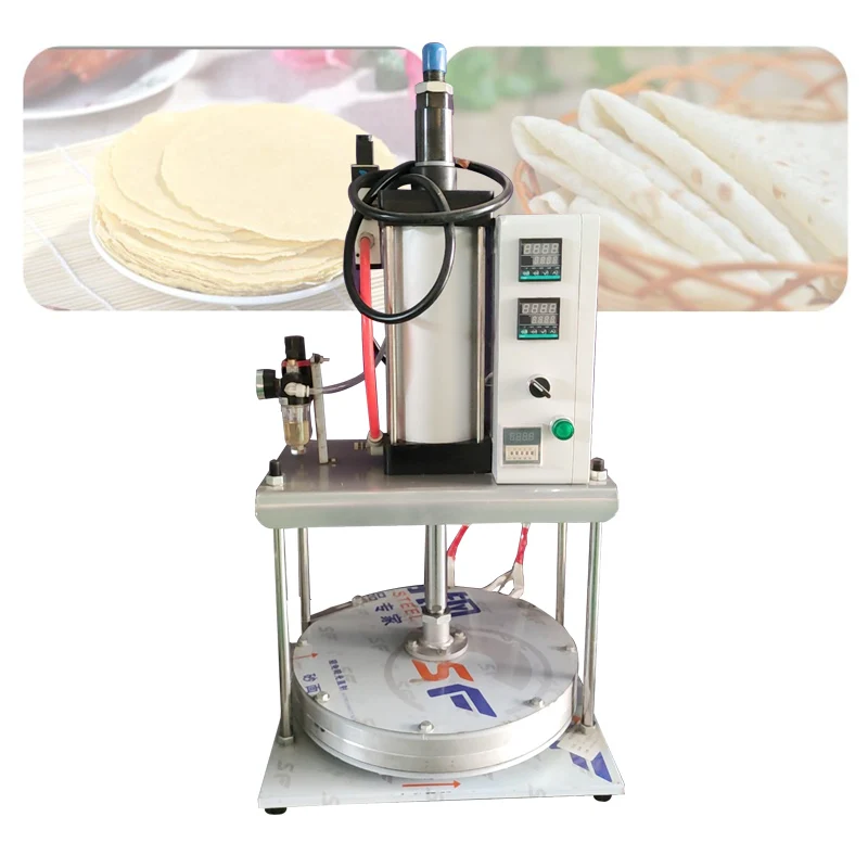 Pneumatic Controlled Cake Pressing Machine Commercial Pancake Making Machine Ultra Thin Spring Rolls Machine
