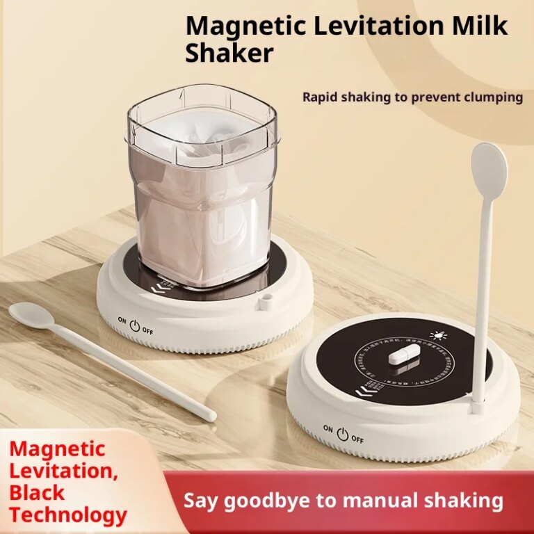 Magnetic Levitation Baby Milk Shaker, Constant Temperature Heating Cup Warmer, Portable Electric Coffee Stirring Cup
