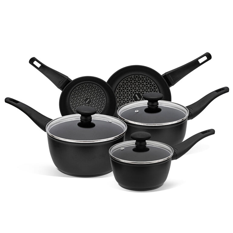 Prestige:Thermo Smart Heat Indicator: Non-Stick Saucepan & Frying Pan Set - 5 Pieces