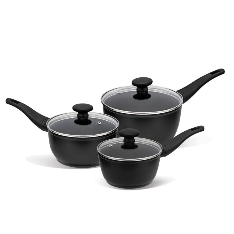 Prestige:Thermo Smart Heat Indicator: Non-Stick Saucepan & Lid Set - 3 Piece