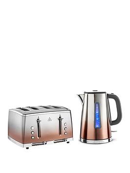 Russell Hobbs Eclipse Copper Kettle & Toaster Bundle