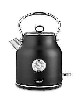 Tower T10063Blk Renaissance Kettle, 1.7L, 3Kw, Black
