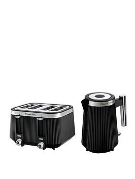 Russell Hobbs Bronte Kettle And Toaster Bundle - Black