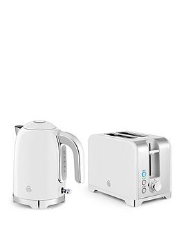 Swan Solace, 2 Slice Toaster Twin Pack White