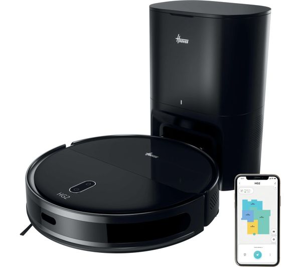 HOOVER HG2 Turbo Slim Hydro Pro Robot Vacuum Cleaner - Black